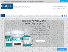 Tablet Screenshot of noblemedical.com